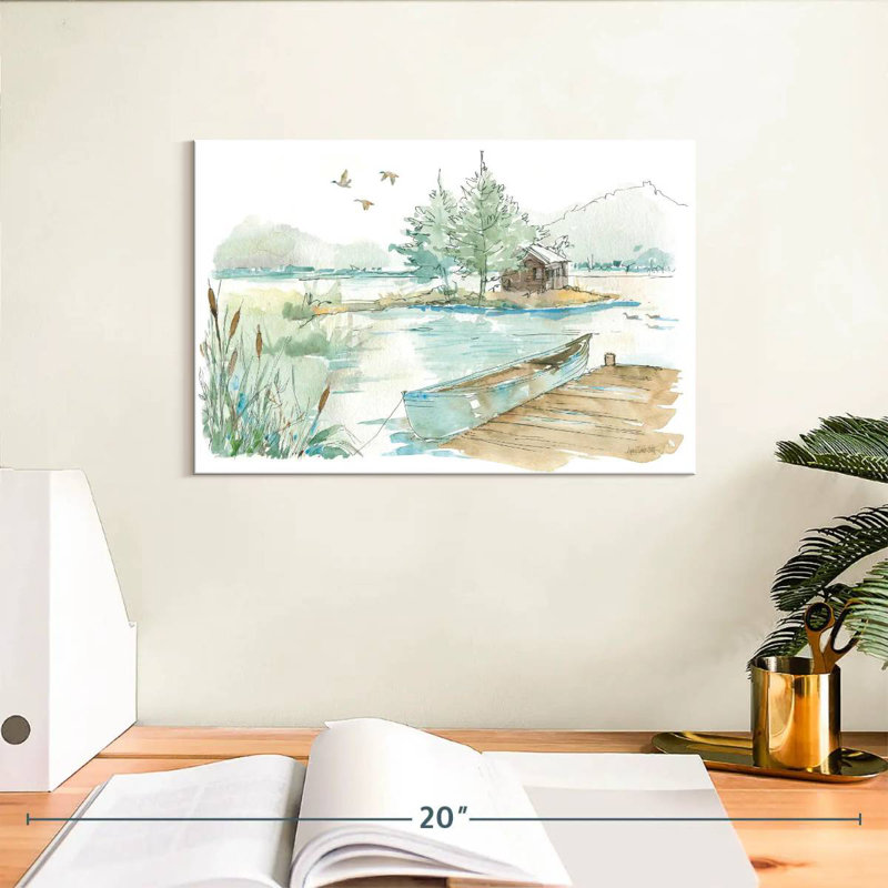 Alvord Lakehouse sur fond blanc, H 8 po x l 12 po