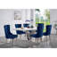 Ensemble de meubles de salle à manger capitonnés contemporains en flanelle 2 pièces-1275763526