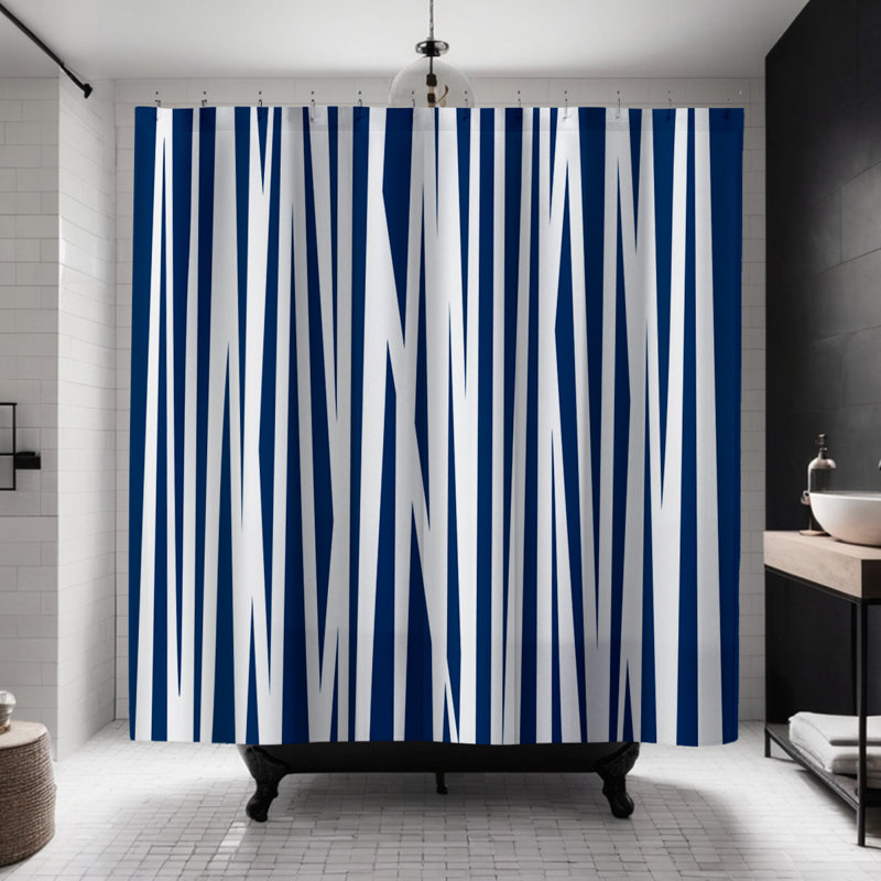 Rideau de douche Coco, Bleu marine