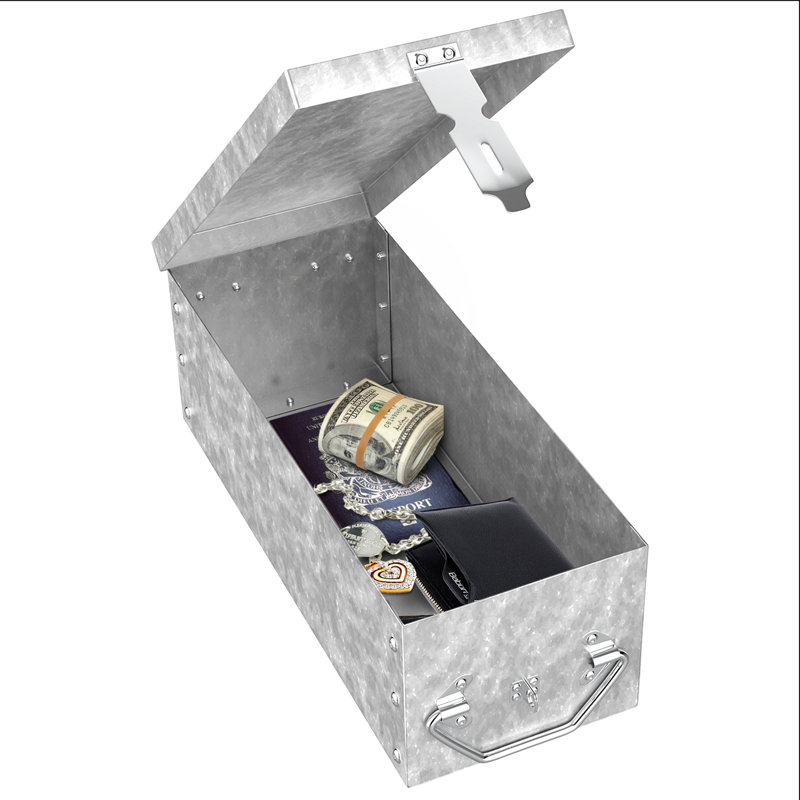 Boîtes en métal avec couvercle et charnière pour sécuriser vos objets de valeur