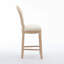 Ensemble de 2 tabourets de bar en bois massif avec tabourets en bois