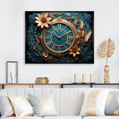 Horloge industrielle Elegance I - art sur toile tendance