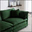 Canapé modulaire rembourré 4 pièces avec causeuse 2 places et 2 repose-pieds pour un confort et un style polyvalents-189351977-189352146