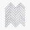 Bianco Dolomiti 11" x 13" Marble Herringbone Mosaic Wall & Floor Tile