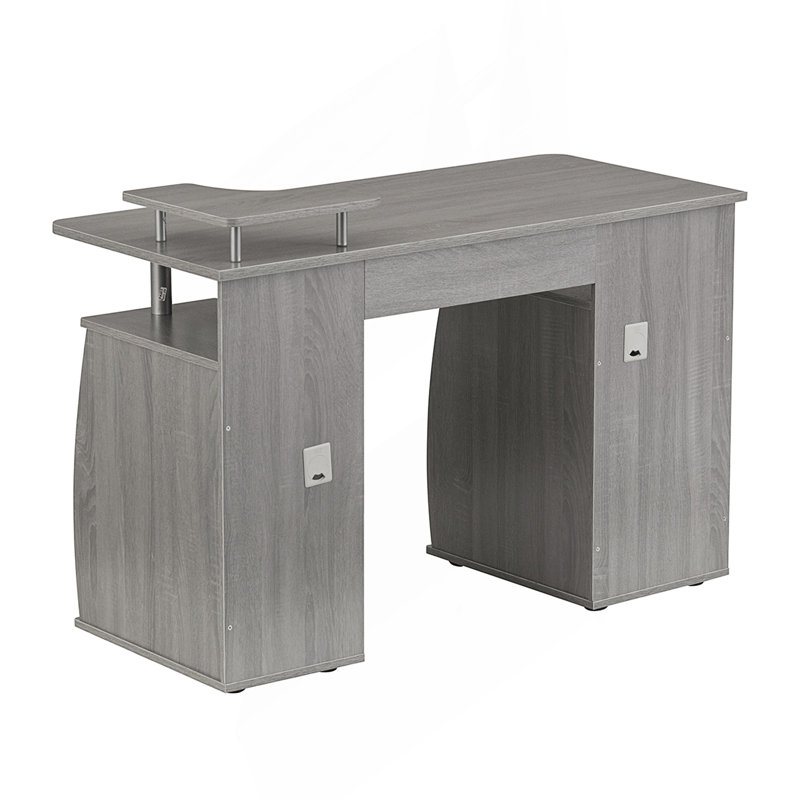 Bureau d'ordinateur avec rangement, Grey
