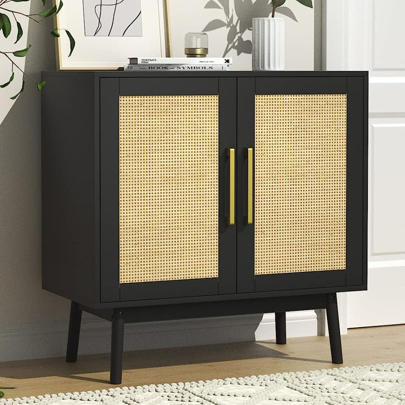 Buffet de 31,5 po de largeur Avalene, Noir, noir, noir, noir