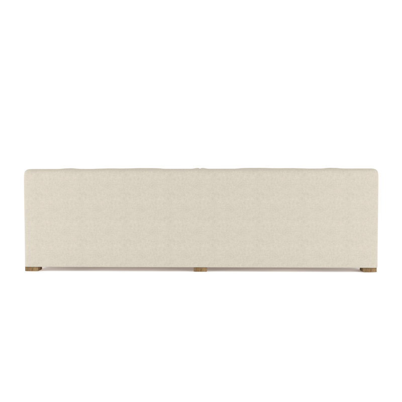 Canapé Crosby, Huître de lin Box Weave, H 32,5 po x l 120 po x P 43 po, Ébène
