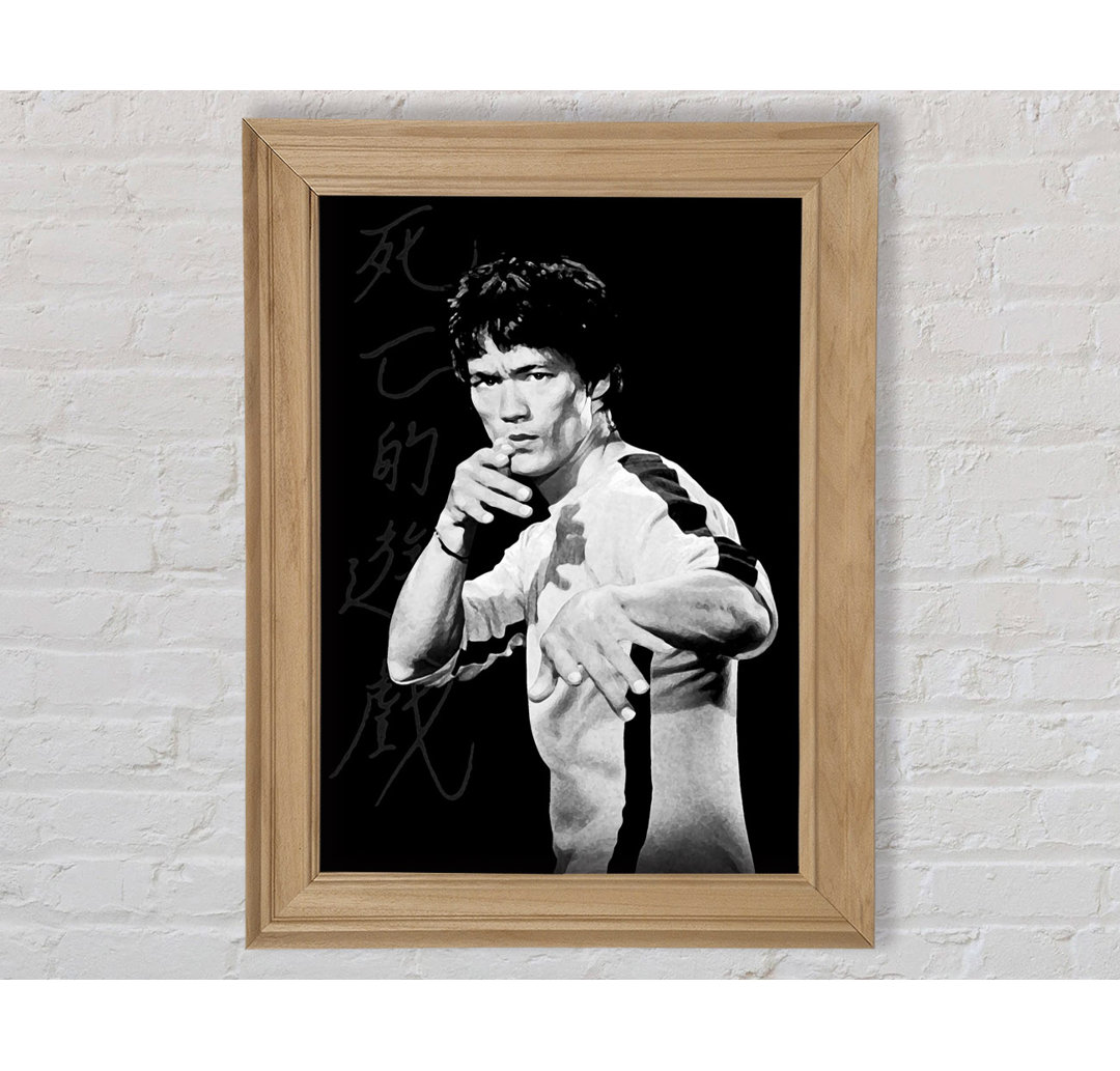 Bruce Lee Fist Of Fury 1 - Einzelner Bilderrahmen Kunstdrucke