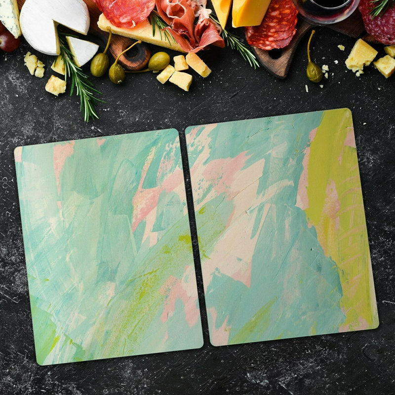 Reinbeck Tempered Glass Chopping Board, 52cm x 30cm