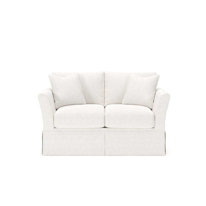 Shelby 63" Upholstered Loveseat, Nomad Snow Crypton® Chenille