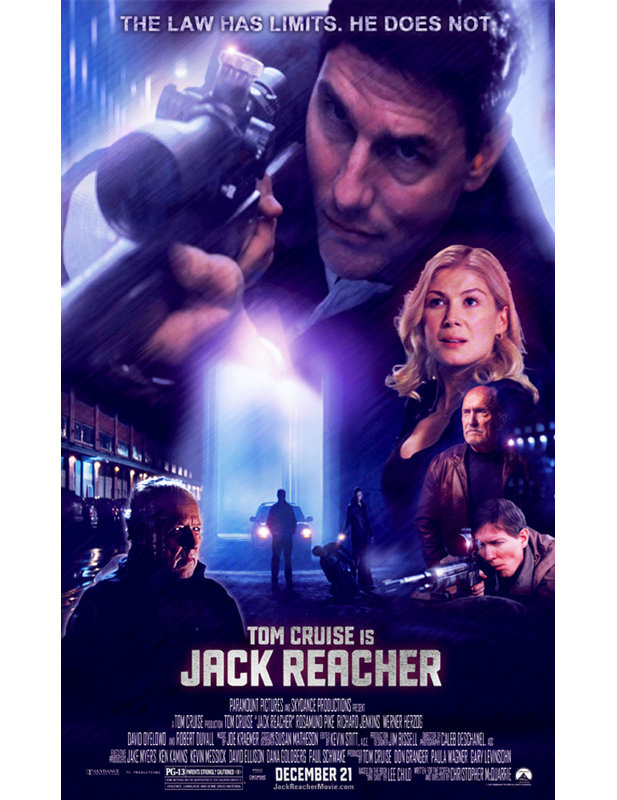 Jack Reacher, 18" H x 11" W