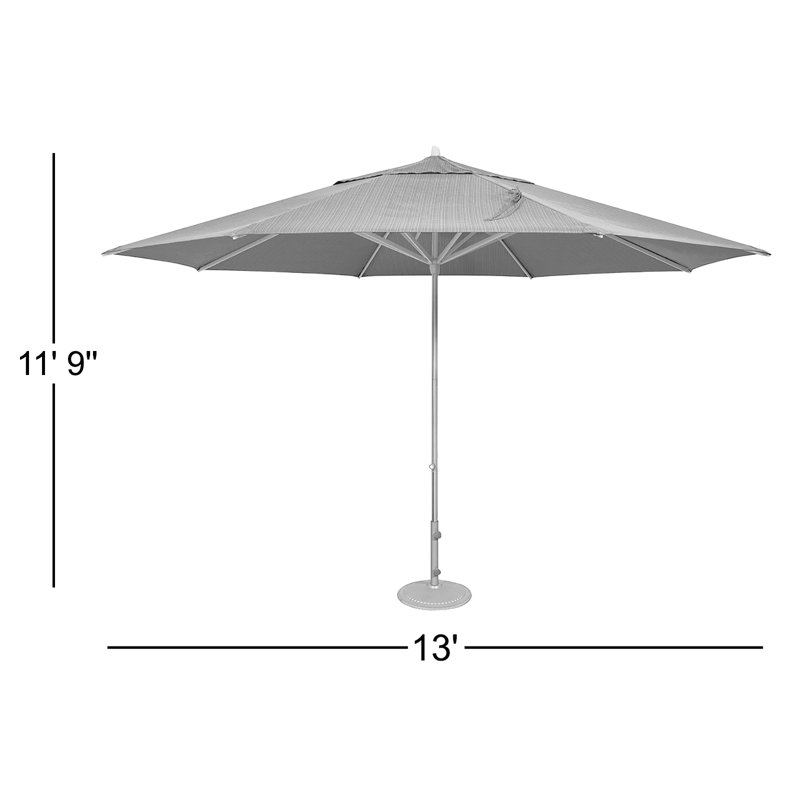 Laurist 156'' Market Umbrella, Ridge Bark