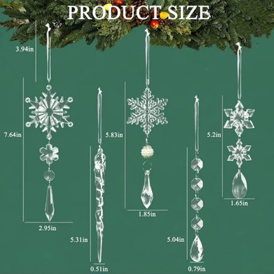 18cm Crystal Fashion Holiday Shaped Ornament