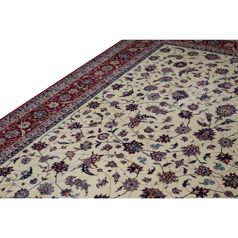Tapis rouge noué à la main de haute qualité