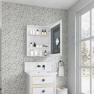 Mirror Medicine Cabinet with Right opening door