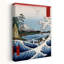 Suruga Satta Kaijo Classic Abstract Coastal Landscape Wall Art Print 1 Piece Wrapped Canvas Wall Art-224220470