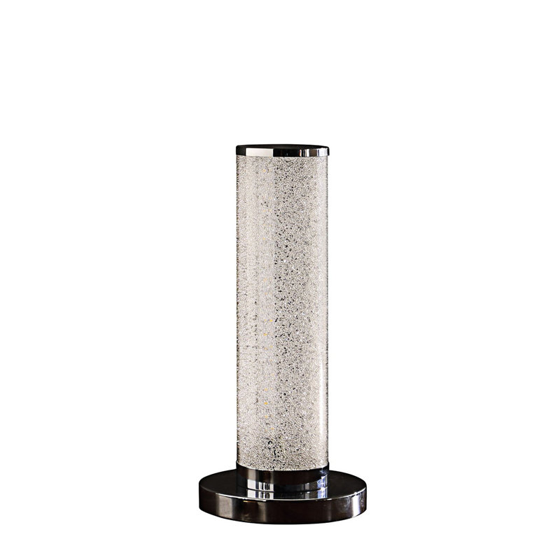 LED Crystal Sand Rocks Column Table Lamp With Energy-Efficient 8-Watt LED Array And Elegant Acrylic Body