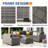 7 - Person Outdoor Rattan Sectional Seating Group With Cushions-101984282-101984278