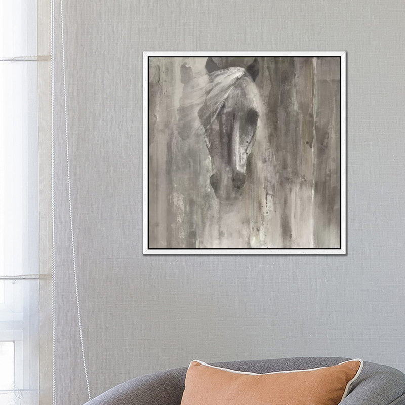 1 Piece Wall Art on Canvas, 66.04 cm H x 66.04 cm W, White Floater Framed
