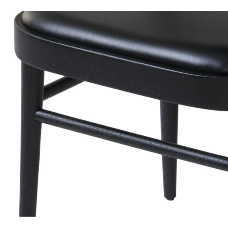 Chaise de salle à manger Frida Cane, Noir, noir, noir, noir
