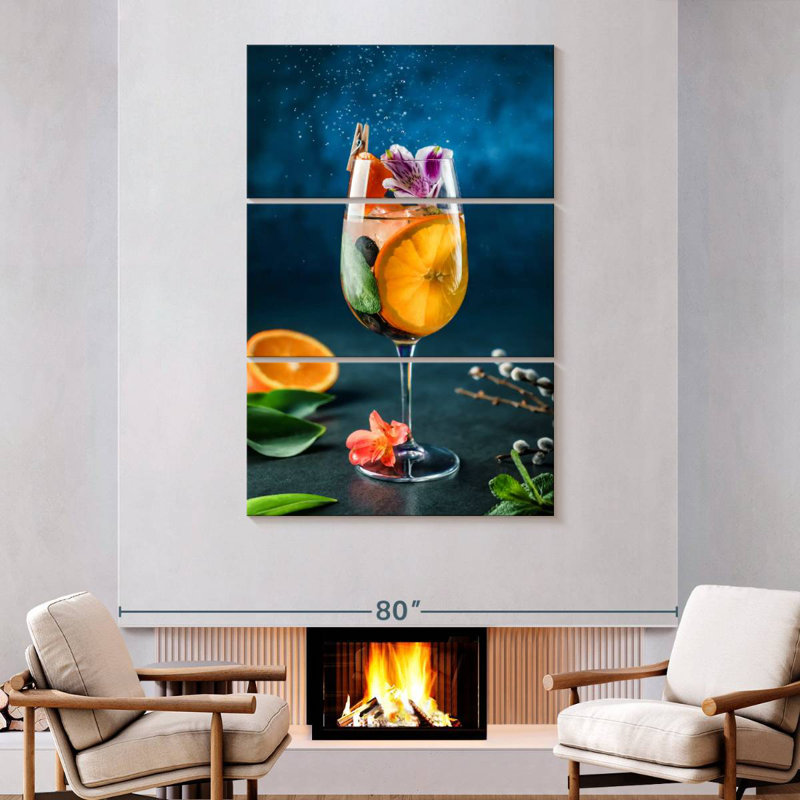 Yarlin Citrus Cocktail, 74" H x 48" W