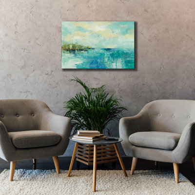 «Epiff Graffiti» Cliff Side Town »par Silvia Vassileva, art mural sur toile, 40 po x 26 po
