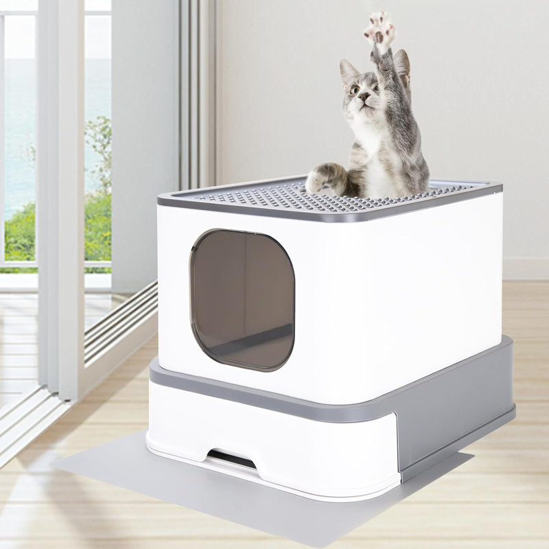 Maumee Plastic Self-Cleaning Litter Box
