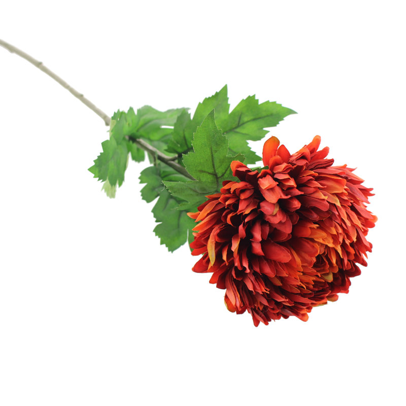Faux Silk Mum Arrangement, Orange