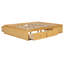 Structure de lit plateforme en bois avec 4 tiroirs et rangement de pied de lit à levage hydraulique-125285909