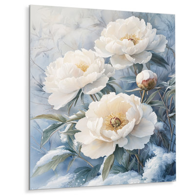 Keelan - pivoines, impression sur métal