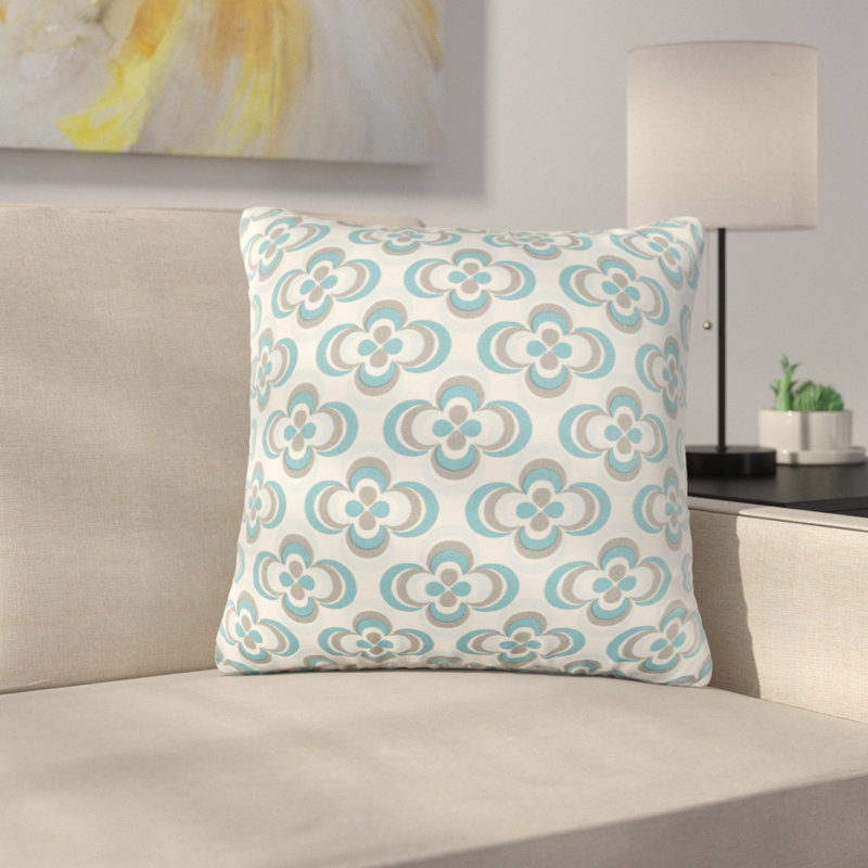Down Throw Pillow, Teal Multi