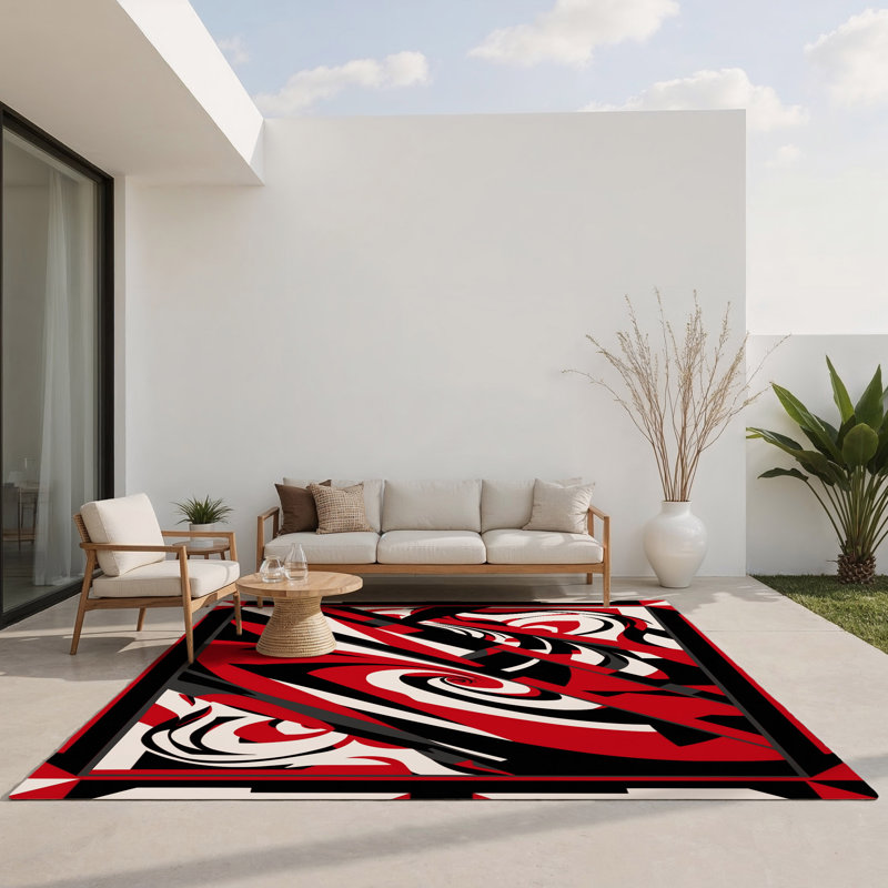 Tapis intérieur et extérieur Cerise, Rectangle 1'6" x 2'6"