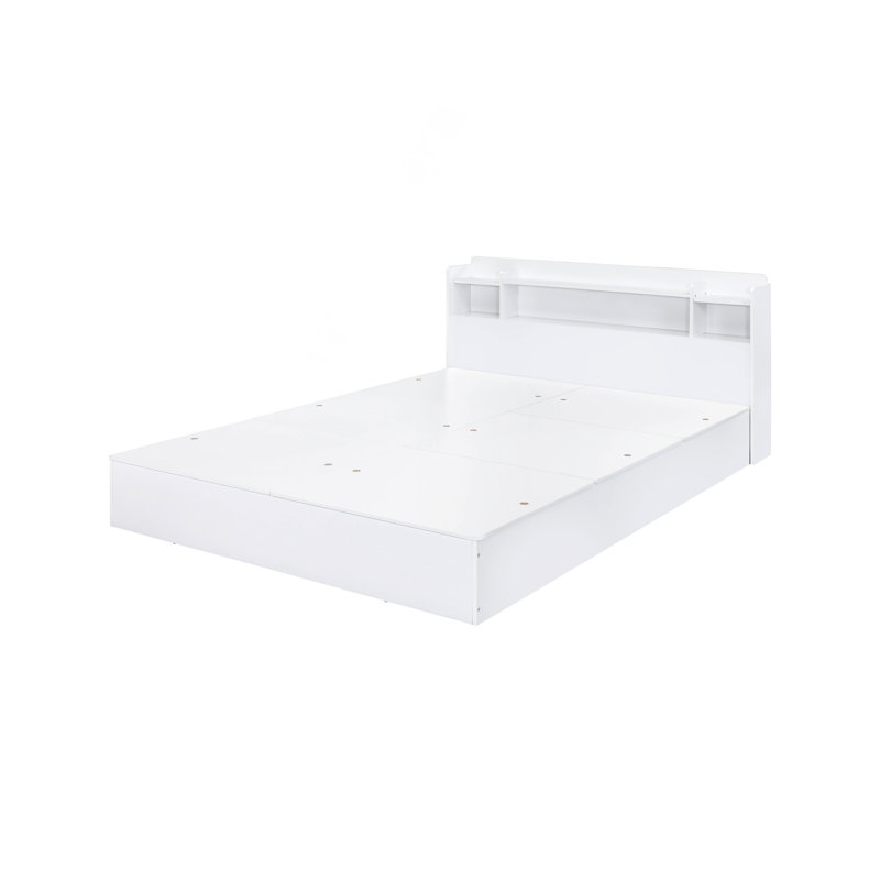 Lit Perse blanc avec rangement