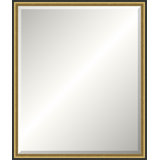 Gold and Black Rustic Mirror