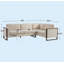 104 In. Square Arm 2-Piece L Shaped Sectional Sofa