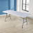 Raymore Rectangular Fold-in-Half Portable Folding Trestle Table-1746619230