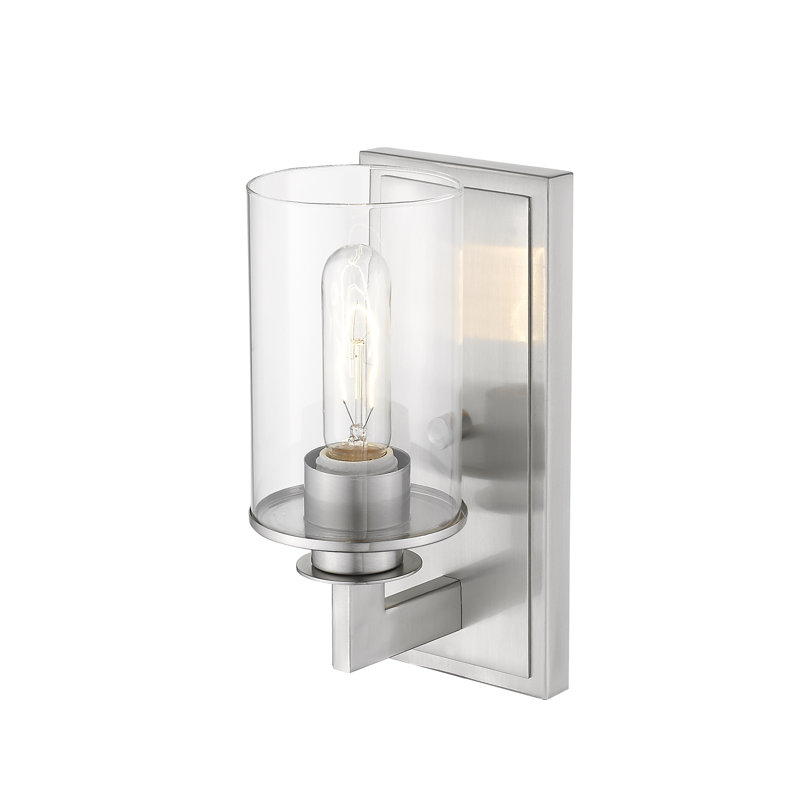 Attah Armed Sconce, Brushed Nickel