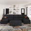 Canapé modulaire en forme de U en chenille avec coussin amovible et lavable Penespa-2119991370
