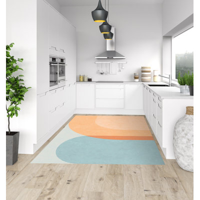 Batchtown Vinyl Machine Printed Area Rug