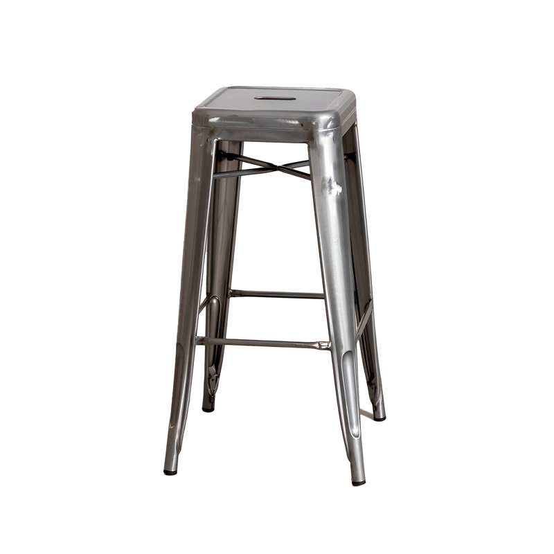 Jemell Stool, Gunmetal, Counter Stool (26" Seat Height)