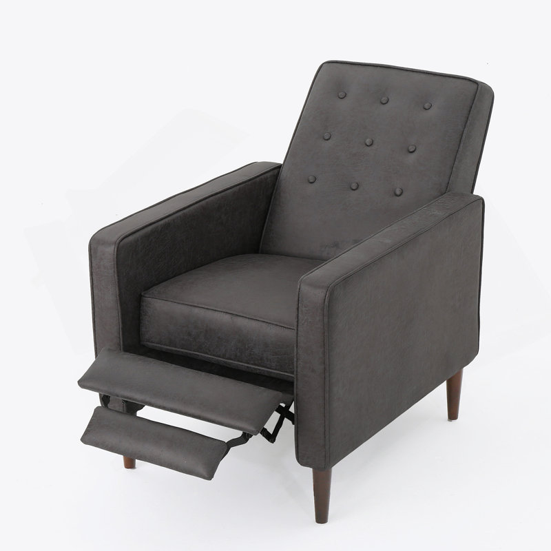 Fauteuil inclinable, Similicuir gris ardoise