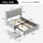 Baranowski Linen Upholstered Bed Frame with Storage Drawers, Wingback Platform Bed with Headboard-704970931