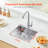 25" Kitchen Sink Top Mount Single Bowl Drop-In Basin Stainless Steel Bar