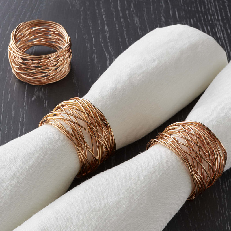 Stainless Steel Napkin Ring, Copper