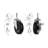 1-1/2in. Round Metal Double Star Caster Insert 2 With Brakes and 2 Without Brakes