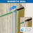 24-25 in.W x 72 in.H Hinged Frameless Shower Door with SGCC certified Tempered Glass,Brushed Gold-125977577