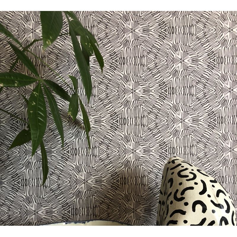 Abra Hex A 10' L x 24" W Wallpaper Roll, Non-pasted