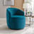 Swivel Accent Armchair Barrel Chair With Powder Coating Metal Ring-1122601904