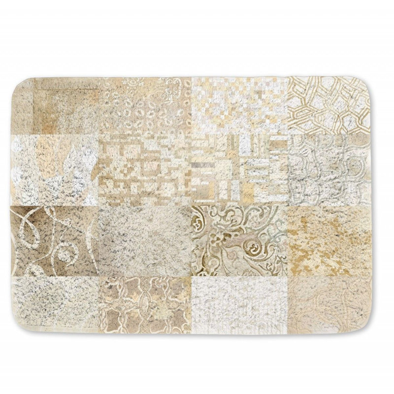 Chudney Microfiber / Microsuede Non-Slip Bath Mat, 17" W x 24" L