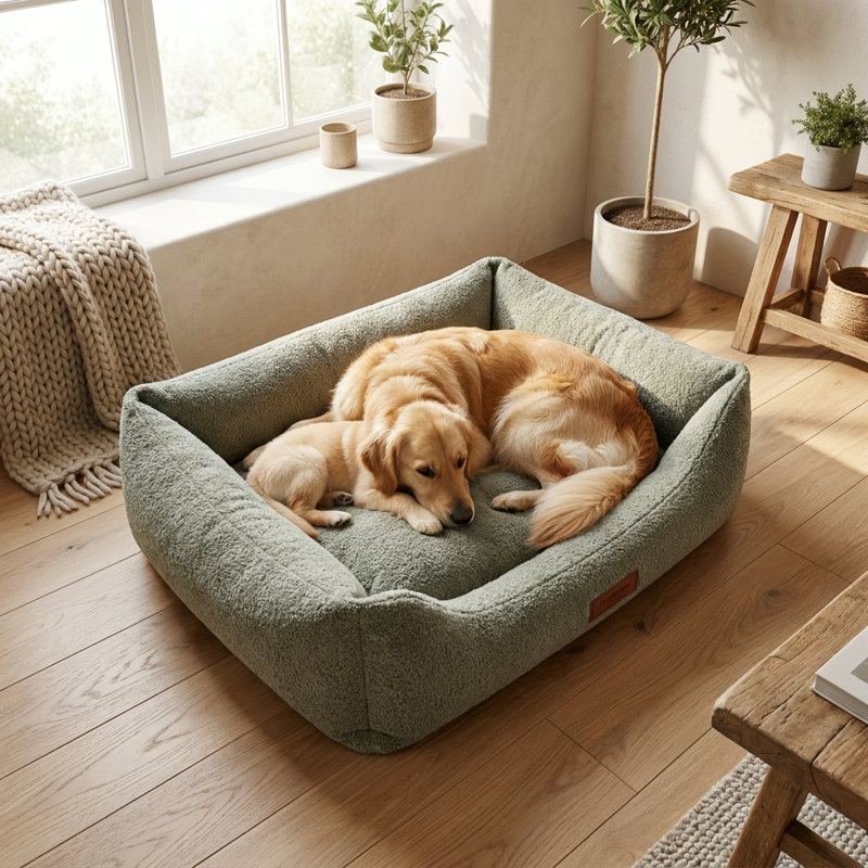 Lit pour chien LuxePaws, 29.5" W, Green
